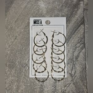 Gold Modern Muse Hoop Set BNIB